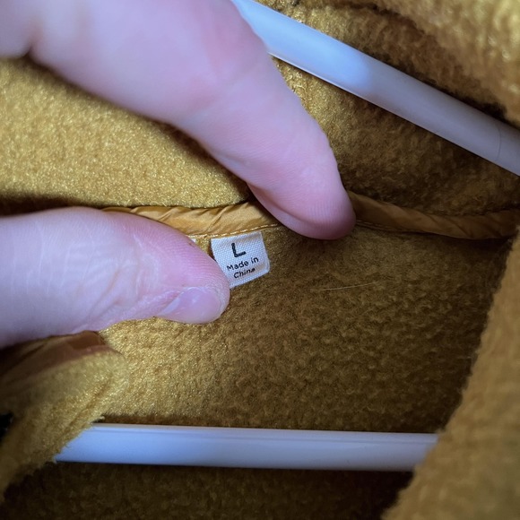 Cotopaxi Jacket Mens Large Yellow Hooded Fleece Full Zip Colorblock Hiking - Picture 5 of 10